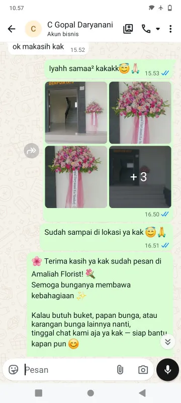Pengiriman Karangan Bunga Waru Jepon